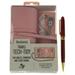 Pink Bookaroo Travel Tech Tidy & Hickoryville Milano Blanc Rosewood Pen Bundle