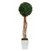 Nearly Natural 62 Plastic English Ivy Single Ball Artificial Topiary in Planter