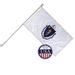 Massachusetts State Flag and 6ft Flagpole with Wall Mounting Bracket - 3ft x 5ft Knitted Polyester Flag State Flag Collection Flag Printed in The USA