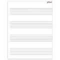 T-27304 - Music Staff Paper Wipe-Off Chart 17 x 22 by Trend Enterprises Inc.