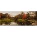 Pond in a park Central Park Manhattan New York City New York State USA Poster Print (15 x 6)