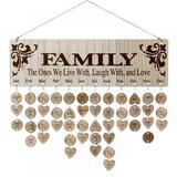 DIY Wooden Birthday Anniversary Reminder Calendar Family Birthday Organizer Calendar Board Birthday Gifts for Mom Mother-in-Law