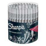 Sharpie Metallic Permanent Markers Fine Point Silver 36/Pack (9597) 61659