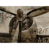 Vintage Propeller Poster Print by Dylan Matthews (24 x 18) # DLM6994