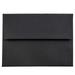 JAM Paper & Envelope A2 Envelopes 4 3/8 x 5 3/4 Black Linen 250/Pack