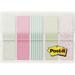 Post-itÂ® Designer Flags in On-the-Go Dispenser - 100 x Assorted Pastel - 0.50 x 1.75 - 20 Sheets per Pad - Assorted Pastel - Self-adhesive Stic | Bundle of 2 Packs