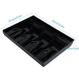 LYUMO Cash Register Insert Replacement Cash Drawer Register Insert Tray Replacement 4 Bills 3 Coins Money Storage Box Cash Register Insert Tray