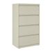 Hirsh 30 Inch Wide 4 Drawer Metal Lateral File Cabinet for Home and Office Holds Letter Legal and A4 Hanging Folders Putty