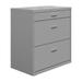 Space Solutions 30 Wide 3 Drawer Lateral File Cabinet for Home or Office Fits Letter and Legal Paper Sizes Silver