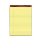 The Legal Pad Ruled Pads Wide/Legal Rule 8.5 x 11.75 Canary 50 Sheets Dozen