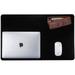 Leather Desk Pad Protector Mouse Pad Office Desk Mat Non-Slip PU Leather Desk Blotter Laptop Desk Pad Waterproof Desk Writing Pad for Office and Home (Black 23.6 x 13.7 )