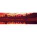 Panoramic Images PPI81507L Reflection of trees in water Tipsoo Lake Mt Rainier Mt Rainier National Park Washington State USA Poster Print by Panoramic Images - 36 x 12