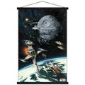 Star Wars: Return of the Jedi - Space Battle Wall Poster with Wooden Magnetic Frame 22.375 x 34