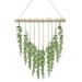 Artificial Eucalyptus Hanging Plants Boho Decor Eucalyptus Wall Display Boho Wreath Greenery Leaves for Bedroom Living Room Bathroom 17 x27 - 2 Pack