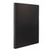 Folder with Plastic Sleeves - (Black) Poly Presentation Binder with 20 Sleeves Presentation Book Displays 40 Letter Size Pages Portfolio Book has Thick Cover Inner Front Pocket Labels