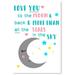 Awkward Styles Mother Love Quotes Baby Room Newborn Baby Gifts Unframed Poster for Kids Nursery Room Love Quotes for Kids Love You To The Moon and Back More Than All The Stars In The Sky Poster