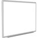 Ghent 36 x48 Aluminum Frame Ceramic Magnetic Whiteboard - Gray Trim