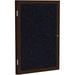 Ghent s Wood 36 x 36 1 Door Enclosed Rubber Bulletin Board in Multi-Color