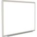Ghent 48 x48 Aluminum Frame Ceramic Magnetic Whiteboard - Maple Trim