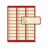 Merry Christmas 30-Up Address Labels - 5 Sheets/150 Labels Total - 1 x 2.625 (blank labels) (2014072)