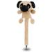 DolliBu Pug Dog Plush Pen - Soft Fluffy Pug Dog Stuffed Animal Writing Pens Decorative Cute Ballpoint Pen for Kids Teens and Adults Unique Cool Fun Pens for School and Office DÃ©cor