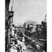 Indiana: Wagon Train. /Na Wagon Train In Indianapolis Indiana. Photograph 19Th Century. Poster Print by (24 x 36)