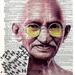 Art N Wordz Mahatma Gandhi Wearing Chanel Original Dictionary Sheet Pop Art Wall or Desk Art Print Poster