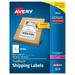 Avery Shipping Address Labels Laser Printers 500 Labels Half Sheet Labels Permanent Adhesive TrueBlock (5912)