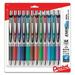 Pentel EnerGel RTX Retractable Liquid Gel Pens Medium Point 0.7 mm Assorted Colors Pack Of 12 Pens