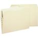 Business Source 1/3 Tab Cut Letter Recycled Fastener Folder - 8 1/2 x 11 - 1 Fastener(s) - Manila - 10% Recycled - 50 / Box | Bundle of 5