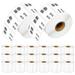 GREENCYCLE 20 Roll (1500 Labels/Roll) White Jewelry Price Tag 2-up Labels Barbell Style Labels Compatible for Dymo 30299 3/8 x 3/4 (10mmx19mm) LabelWriter Printer BPA Free