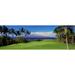 Palm trees in a golf course Wailea Emerald Course Maui Hawaii USA Poster Print (36 x 12)