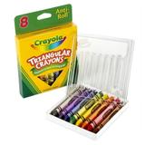 Triangular Anti-Roll Crayons 8 Colors | Bundle of 2 Boxes