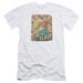 DC Comics Flash Tattered Poster S/S Adult 30/1 T-Shirt White