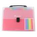 A4 Rainbow Expandable Folder Multilayer File Bag Portable File Folders 13 Pockets Document Pouch