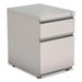 ALE Two-Drawer Metal Pedestal File with Full Length Pull Gray