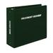 Carstens 4-Inch Heavy Duty 3-Ring Binder for Treatment Administration Records (TAR) - Side Opening Forest Green