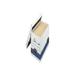 1PK FEL0070205 STOR/FILE Medium-Duty Storage Boxes Legal Files 15.88 x 25.38 x 10.25 White/Blue 4/Carton