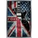 Trends International Foreigner - Flags Wall Poster 24.25 x 35.75 x .75 Silver Framed Version