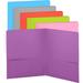 Enday Folder with Pockets 2 Pocket Portfolio Folder for School and Office Purple
