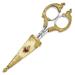 1928 Small Gold-tone Floral Manor House Scissors; for Adults and Teens; for Women and Men