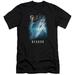 Star Trek Beyond Spock Poster Premium Canvas Adult Slim Fit 30/1 T-Shirt Black