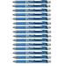 Pentel EnerGel Deluxe RTX Retractable Liquid Gel Pen 0.5mm Fine Line Needle Tip Blue Ink /Blue Body/Value set of 5 (15-Pack)