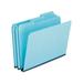 Pressboard Expanding File Folders 1/3-Cut Tabs Legal Size Blue 25/Box