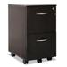 15.37 x 20 x 26.62 in. Sedina Series Mobile File & File Pedestal Espresso