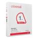 Universal Slant D-Ring View Binder 1 Capacity 11 x 8.5 White 4/Pack UNV20742PK