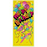 Plastic Happy Birthday Party Door Poster 60 x 27in