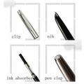 WANYNG Tool Pen 911 Fine Deluxe JinHao Extra Smooth 0.38mm Pen Silver Nib Slim Office & Stationery Pen Silver