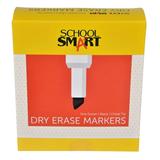 School Smart Dry Erase Markers Chisel Tip Low Odor Black Pack of 12