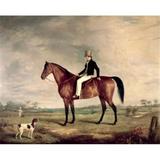 Posterazzi A Young Gentleman in a Grey Hat on a Bay Hunter Abraham Cooper 1787-1868 British Poster Print